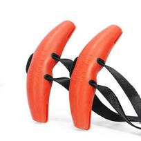 1 Pair Multifunctional Horn Shape Fitness Handle Adjustable Horn Shape Handles Grips  Build Muslce juoda