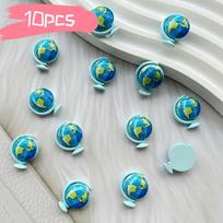 10 Resin Earth Talisman - Ideal Choice for DIY Crafts, Jewelry Making, Phone Cases, and Hair Accessories Decoration - Creative A