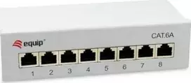 Equip Patchpanel 8x RJ45 Cat6A FTP 1HE Keystone Montage gr