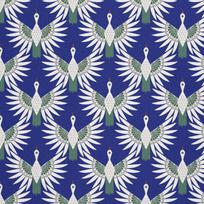 Outdoor Dekostoffe Oxford - Motiv Art-Deco-Storch