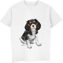 Cavalier King Charles Spaniel Dog Print T-shirt Women Men's Cotton T Shirt Casual Short Sleeve Shirt Hip Hop Tee Top Streetwear S įvairiaspalvis