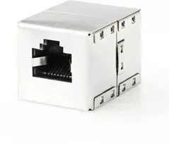 Nedis Netzwerkkoppler | CAT5e / CAT6 | Geschirmt | RJ45 Buchse - RJ45 Buchse | Gerade | Metall | Box