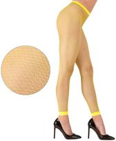 Legginsy Rajstopy Kabaretki Żółte Neonowe Disco