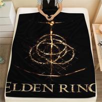 1Pc Elden Ring Print Flannel Blanket, High quality Comfortable for All Seasons, Home Decor, Warmth and Comfort, Perfect for Christmas Gifts 80cm x 120cm