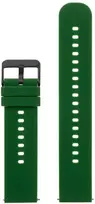 Pacific U27 rubber watch strap - dark žalias/juodas - 22mm