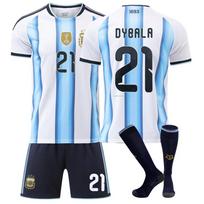 2026 FIFA Pasaulio taurė Argentinos namų #21 DYBALA Sportinio treniruočių marškinėlių rinkinys su kojinėmis Paaugliams Vaikams Suaugusiems Futbolo aprangos komplektai 16
