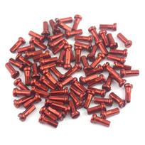 50pcs MTB Bike Road Bicycle Spoke Nipples 14G 2.0mm Spokes Nipple Mountain Bike Accessories Cycling Parts raudona