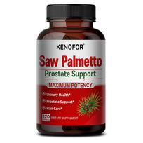 Saw Palmetto Dietary Supplement, With Quercetin, Black Pepper Powder, 120 Capsules 120 Capsules