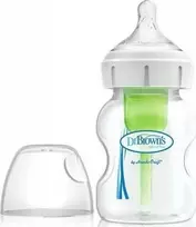 Dr Browns Kūdikių maitinimo butelis Platus kaklo galimybės plius 0m + 150ml (WB51600)
