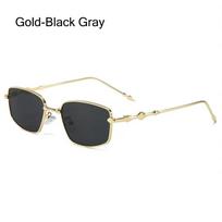 Anti Blue Light Irregular Square Shaped Shades with Metal Shaped Frame Retro Style Small Square Shaped Sunglasses High-End Eyeglasses Frames