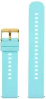 Pacific U27 rubber watch strap - mėlynas/auksinis - 20mm