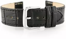 Pacific W41 leather watch strap - juodas - 18mm
