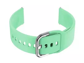 Pacific Dirželis guma išmaniajam laikrodžiui 18mm - mint/sidabrinė