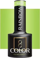 Activeshop Hibridinis nagų lakas Ocho Nails Color Rainbow, R09 žalia, 5 g