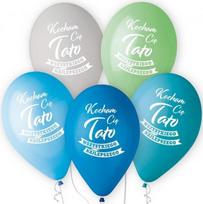 Balony Kocham Cię Tato Dzień Ojca Urodziny 5Szt.