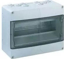 SPELSBERG Grupinė plokštė AKE 12, 14 moduliųAukštis x plotis x gylis: 200x250x122 mmIP 65 polistirenas, šviesiai pilka RAL 7035