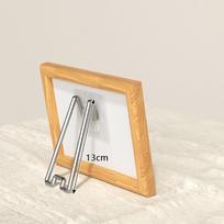 2pcs Sticky Back Metal Photo Frame Stand Self Adhesive Back Support Picture Frame Back Bracket Photo Display Rack Holder beige