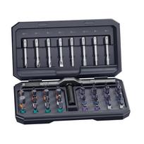 42 in 1 Ratchet Screwdriver Set with 40 Magnetic Drill Bits Rotatable Ratchet Handle Quick Wrench Set High Hardness juoda