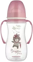 CANPOL BABIES Anti-Colic buteliukas su rankenėlėmis, 300 ml PP EasyStart BONJOUR PARIS, 35/241_pin
