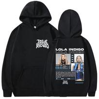 Singer Lola Indigo Album Graphic Hoodie Men Women Hip Hop Pop Fans Sweatshirts Fashion Fleece Hoody Streetwear S