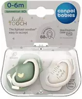 CANPOL BABIES simetrinis silikoninis čiulptukas GOOSE, 0-6 mėn., 2 vnt., 22/667