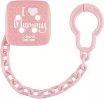 CANPOL BABIES čiulptuko laikiklis I LOVE MUMMY, Rožinė, 2/434_pin