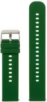 Pacific U27 rubber watch strap - dark žalias/sidabrinis - 20mm