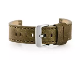 „Pacific“ odinis laikrodžio dirželis W48 - PREMIUM - alyvuogių žalias - 22 mm