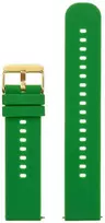Pacific U27 rubber watch strap - žalias/auksinis - 22mm
