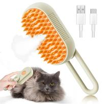 Pet Spray Hair Comb Pet Hair Remover Cleaning Brush Cats Grooming Dog Accessories Tools Dematting Water Mist Humidifier Comb Coffee handle