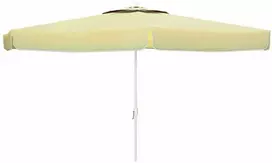 Skėtis nuo saulės Marbueno Balta Poliesteris Aliuminis Ø 270 cm