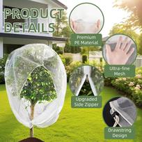 Reusable Garden Tree Netting Bag for Fruit Protection Plant Cover Mesh Barrier with Drawstring Closure for Outdoor Use one size balta
