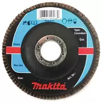 MAKITA KORUNDO ATVARTAS RATAS 125x22,23mm P 60 ALIUMINIS, PLIENAS, METALAS, MEDIENA
