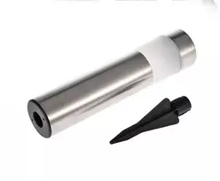 70-291# Saulės energija varomas LED šviestuvas, sidabrinis, 53 cm
