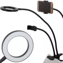 LED USB stalinė lempa su telefono laikikliu