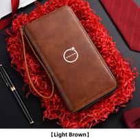 Car Logo Men's Long Wallet Multifunctional Handbag Card Bag Coin Purse For Volvo T6 V40 V50 V60 V70 V90 XC40 XC60 XC70 XC90