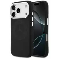 Mercedes Silicone Vintage Logo MagSafe Case for iPhone 17 Pro, black