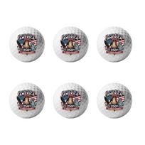 Golf Balls with Textured Surface and Printed Emblem Suitable for Recreational and Competitive Play Pack of Two One Size