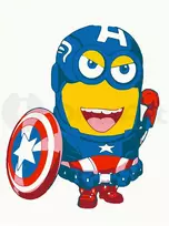 Omaart Minionas Kapitonas Amerika