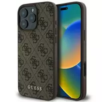 GUESS GUHCP16XG4GFBR iPhone 16 Pro Max 6.9" brown | hard case 4G Classic