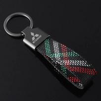 Car Keyring Buckle for Mitsubishi Lancer Mirage OTO ASX Montero L200 EVO Delica Pajero Eclipse Keychain Pendant Gift Accessories
