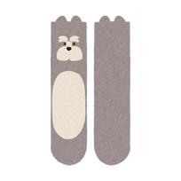 Cute Cartoon Husky Coral Fleece Socks Hedgehog Sweet Sleeping Socks Women Hosiery Funny Thicken Warm Socks Male/Famale One Size