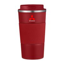 Nerūdijančio plieno kavos termoso buteliukas Šiluminis puodelis Automobilio emblemos Mitsubishi ASX Lancer Pajero Outlander L200 EVO Lancer Pajero raudona