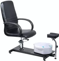 Beauty System Pedikiūro krėslas su pėdų vonele PEDICURE CHAIR SPA HYDRAULIC Juodas