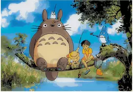 Omaart Totoro ir Draugų Žvejybos Nuotykis: Ramybės Tapyba Pagal Numerius