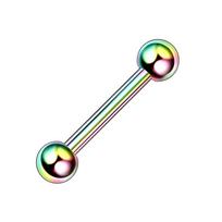 2pcs/lot Stainless Steel 16G Tragus Helix Bar Barbell Daith Oreja Stud Earing Cartilage Earrings Ear Piercing Jewelry for Women 1.2x6x3mm