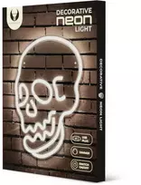 TelForceone Neon PLEXI LED Kaukolė balta FPNE07X Forever Light