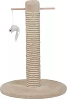 Zolux draskyklė katei słupek su 2 zabawkami kol. smėlio spalva BI-MATERIAL 48 cm