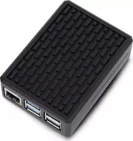OEM dėklas Raspberry Pi 5 - aliuminis - juodas}