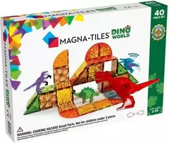 „Magna-Tiles“ – Dinozaurų pasaulis, 40 dalių rinkinys (90232)